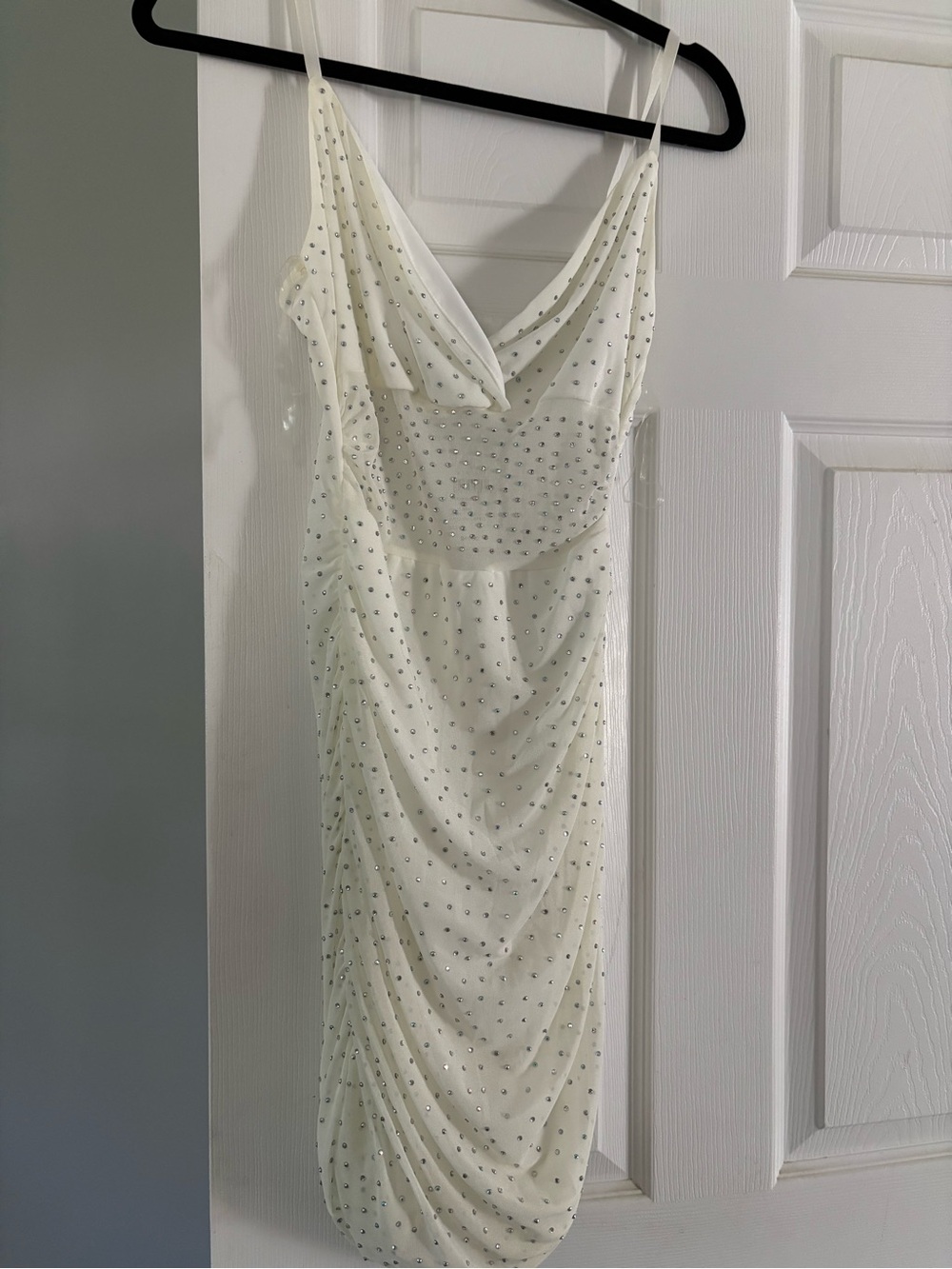 Windsor Cream Beaded Midi Slip Dress